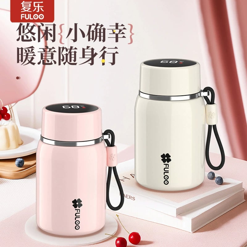 清晰溫度數顯，精選材質，保溫保冷，便攜隨行，防摔持久可用，全身可水洗