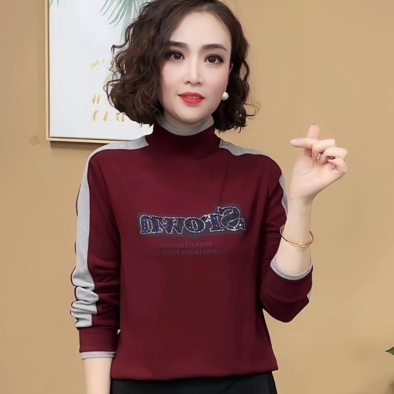 精緻燙鑽設計，加厚版型卻不顯臃腫，修身顯瘦超好搭